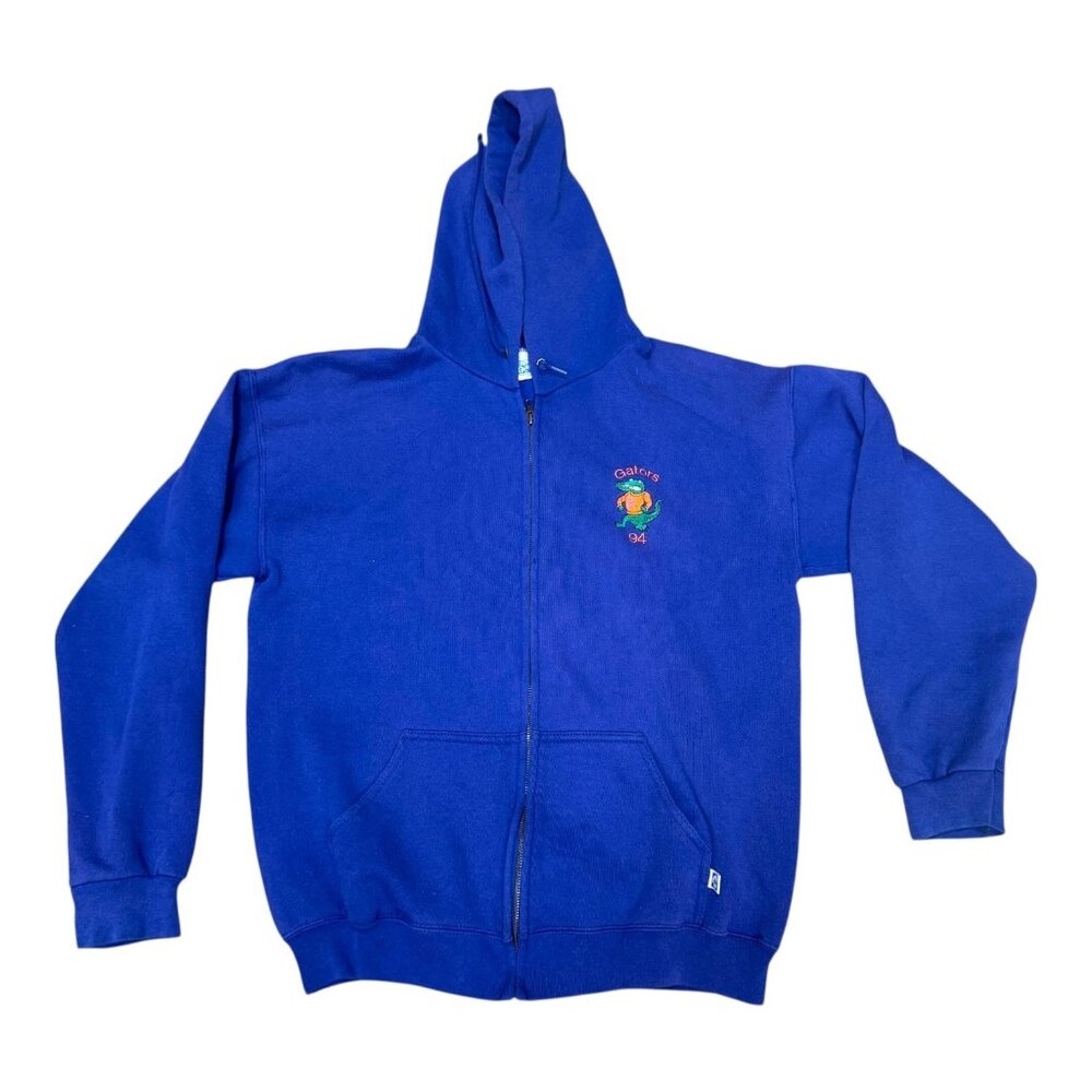 Vintage Gators 94 Blue Hoodie Large By Discus Athletic University of Florida FL